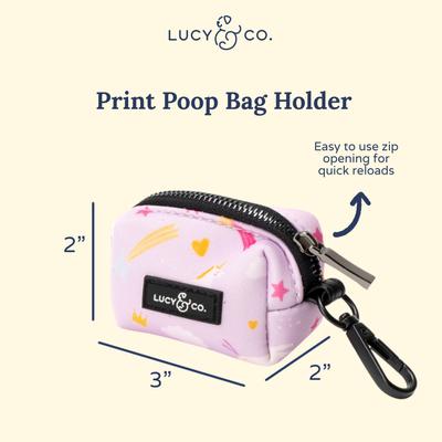 Show full view: Lucy & Co. The Making Magic Poop Bag Dispenser with Bags, Purple slide 3 of 4