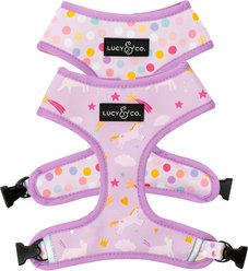 Lucy & Co. The Making Magic Reversible Basic Dog Harness, Purple, Medium: 17 to 23-in chest