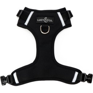Lucy & Co. The Midnight No-Pull Dog Harness, Black, Medium: 17 to 23-in chest
