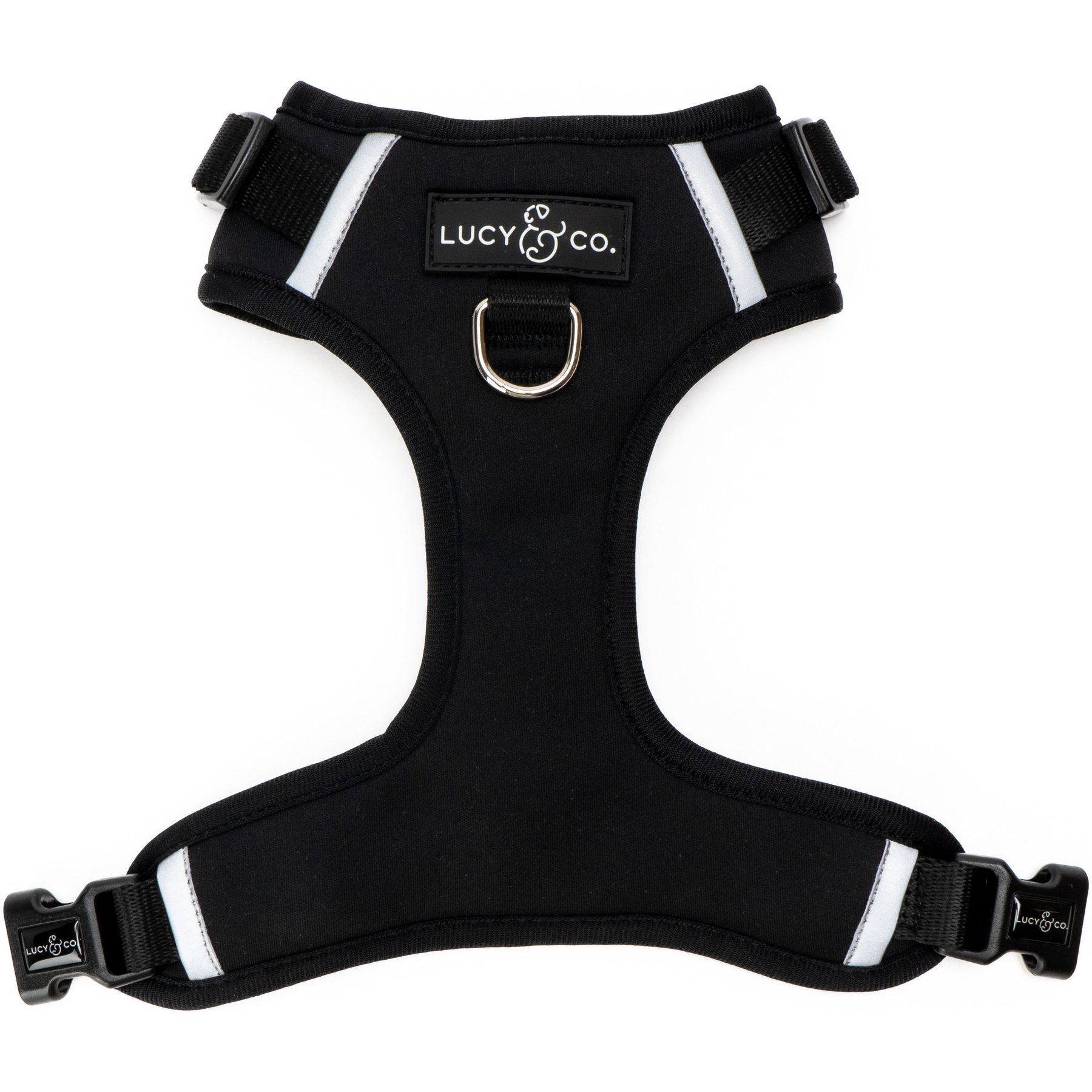 Lucy & Co. The Midnight No-Pull Dog Harness, Black, X-Small: 12 to 15-in chest