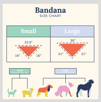 Show full view: Lucy & Co. The Posy Pink Dog Bandana, Pink, Large slide 5 of 6