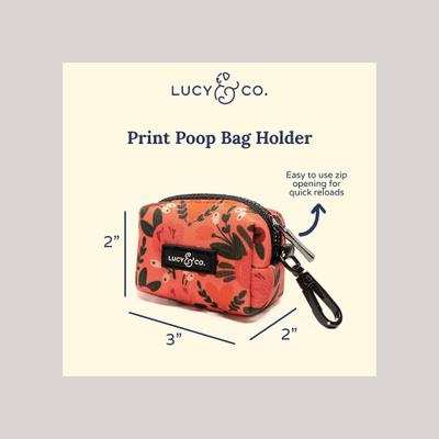Show full view: Lucy & Co. The Posy Pink Dog Poop Bag Holder, Pink slide 3 of 4