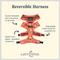 Show in main carousel: Lucy & Co. The Posy Pink Reversible Dog Harness, Pink, X-Small: 12 to 15-in chest slide 2 of 8