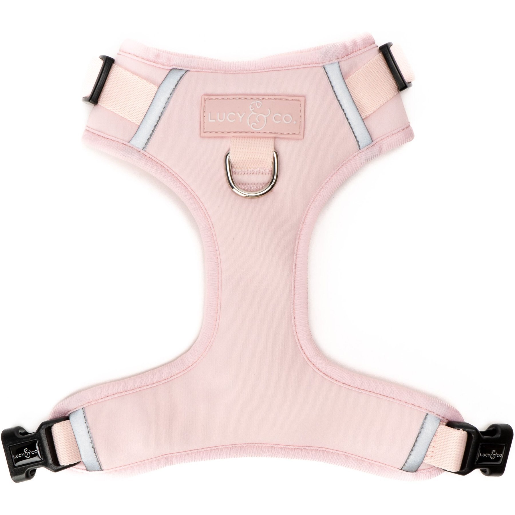 Lucy & Co. The Rosewater No-Pull Dog Harness, Pink, Large: 20 to 28-in chest