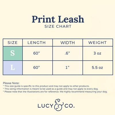 Show full view: Lucy & Co. The Set Sail Dog Leash, Blue, Large:5-ft long, 1-in wide slide 4 of 4