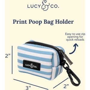 Lucy & Co. The Set Sail Poop Bag Holder, Blue