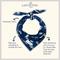 Show in main carousel: Lucy & Co. The Shark Attack Dog Bandana, Blue, Large slide 3 of 6