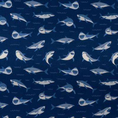 Show full view: Lucy & Co. The Shark Attack Dog Bandana, Blue, Large slide 4 of 6