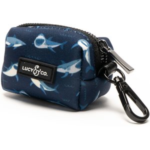 Lucy & Co. The Shark Attack Poop Bag Dispenser with Bags, 15 count, Unscented