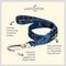 Show in main carousel: Lucy & Co. The Space Doodle Polyester Padded Handle Dog Leash, Navy, Large: 5-ft long, 1-in wide slide 2 of 4