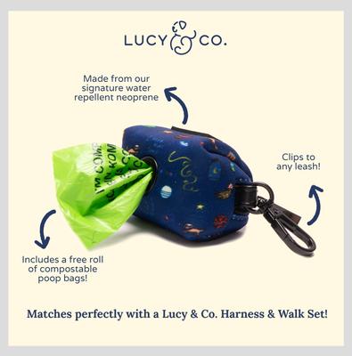 Show full view: Lucy & Co. The Space Doodle Poop Bag Dispenser with Bags, 15 count, Unscented slide 4 of 4