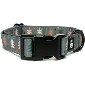 Lucy & Co. The Take a Hike Polyester Dog Collar, Green, Medium: 13 to 20-in neck, 1-in wide