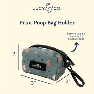 Lucy & Co. The Take a Hike Poop Bag Dispenser with Bags, 15 count, Unscented