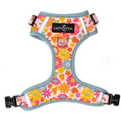 Lucy & Co. Lucy & Co. The Y2K Baby No-Pull Dog Harness, Pink, Medium: 17 to 23-in chest