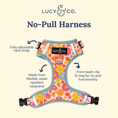 Show full view: Lucy & Co. The Y2K Baby No-Pull Dog Harness, Pink, X-Large: 23 to 32-in chest slide 3 of 6