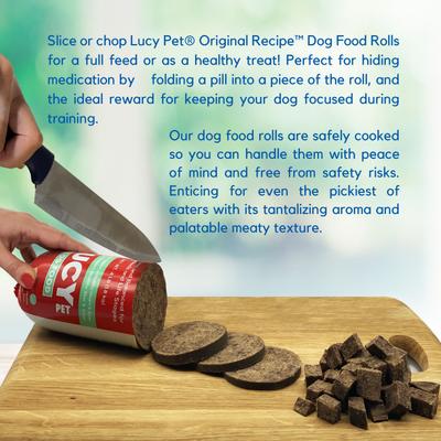 Show full view: Lucy Pet Products Beef Formula Dog Food Roll, 1-lb bag slide 5 of 10