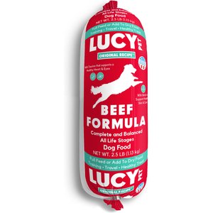 Lucy Pet Products Beef Formula Dog Food Roll, 2.5-lb bag