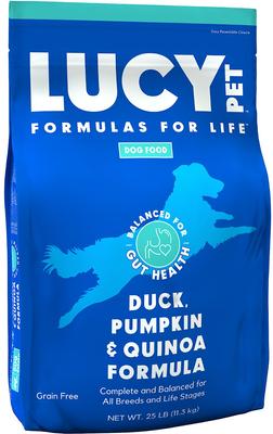 Show full view: Lucy Pet Products Formulas for Life Grain-Free Duck, Pumpkin & Quinoa Formula Dry Dog Food, 25-lb bag slide 1 of 10