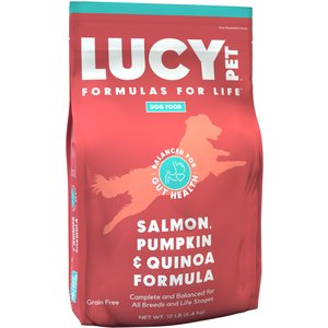 Lucy Pet Products Formulas for Life Grain-Free Salmon, Pumpkin & Quinoa Formula Dry Dog Food, 12-lb bag