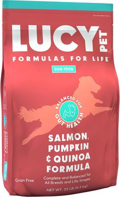 Show full view: Lucy Pet Products Formulas for Life Grain-Free Salmon, Pumpkin & Quinoa Formula Dry Dog Food, 25-lb bag slide 1 of 11