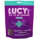 Lucy Pet Products Hip To Be Square Chicken & Pumpkin Formula Grain-Free Dog Treats, 6-oz bag