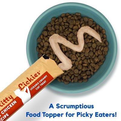 Show full view: Lucy Pet Products Kitty Lickies Salmon & Chicken Recipe Grain-Free Lickable Cat Treat, 0.5-oz tube, 4 count slide 6 of 8