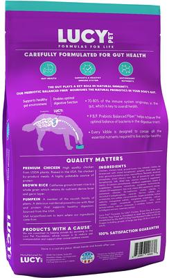 Show full view: Lucy Pet Products Limited Ingredient Diet Chicken, Brown Rice & Pumpkin Formula Dry Dog Food, 12-lb bag slide 3 of 11