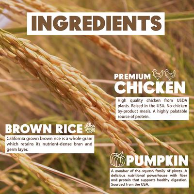 Show full view: Lucy Pet Products Limited Ingredient Diet Chicken, Brown Rice & Pumpkin Formula Dry Dog Food, 25-lb bag slide 8 of 11