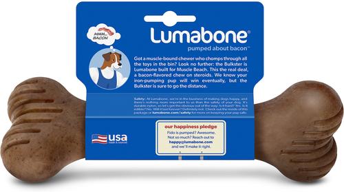 Show full view: Lumabone Bulkster Bacon Flavor Dog Toy, Large slide 5 of 9