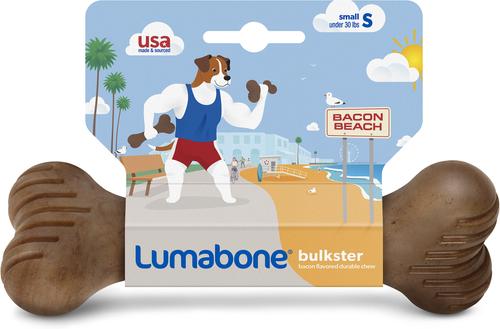 Show full view: Lumabone Bulkster Bacon Flavor Dog Toy, Small slide 3 of 8