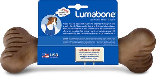 Show full view: Lumabone Bulkster Bacon Flavor Dog Toy, X-Large slide 5 of 9