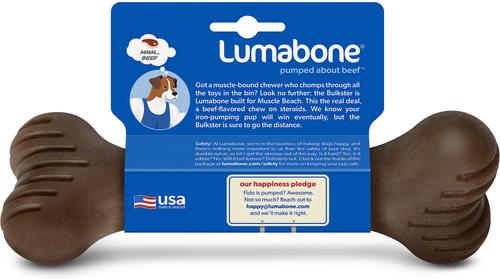 Show full view: Lumabone Bulkster Beef Flavor Dog Toy, Large slide 4 of 8