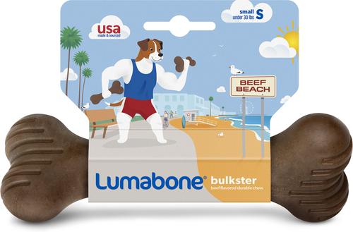 Show full view: Lumabone Bulkster Beef Flavor Dog Toy, Small slide 3 of 8