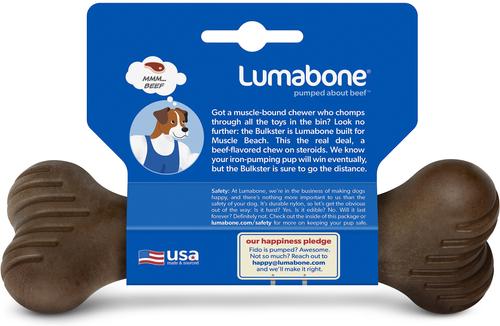Show full view: Lumabone Bulkster Beef Flavor Dog Toy, Small slide 4 of 8