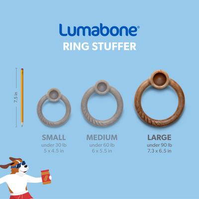 Show full view: Lumabone Ring-Stuffer Beef Flavor Dog Toy, Large slide 7 of 8
