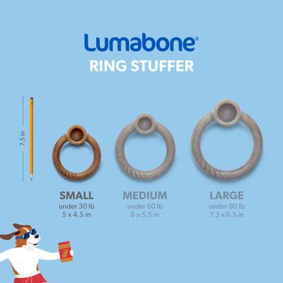 Show full view: Lumabone Ring-Stuffer Beef Flavor Dog Toy, Small slide 6 of 7