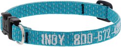 LupinePet Personalized ECO Recycled Tropical Sea Dog Collar, Small: 10 to 16-in neck, 1/2-in wide slide 1 of 9