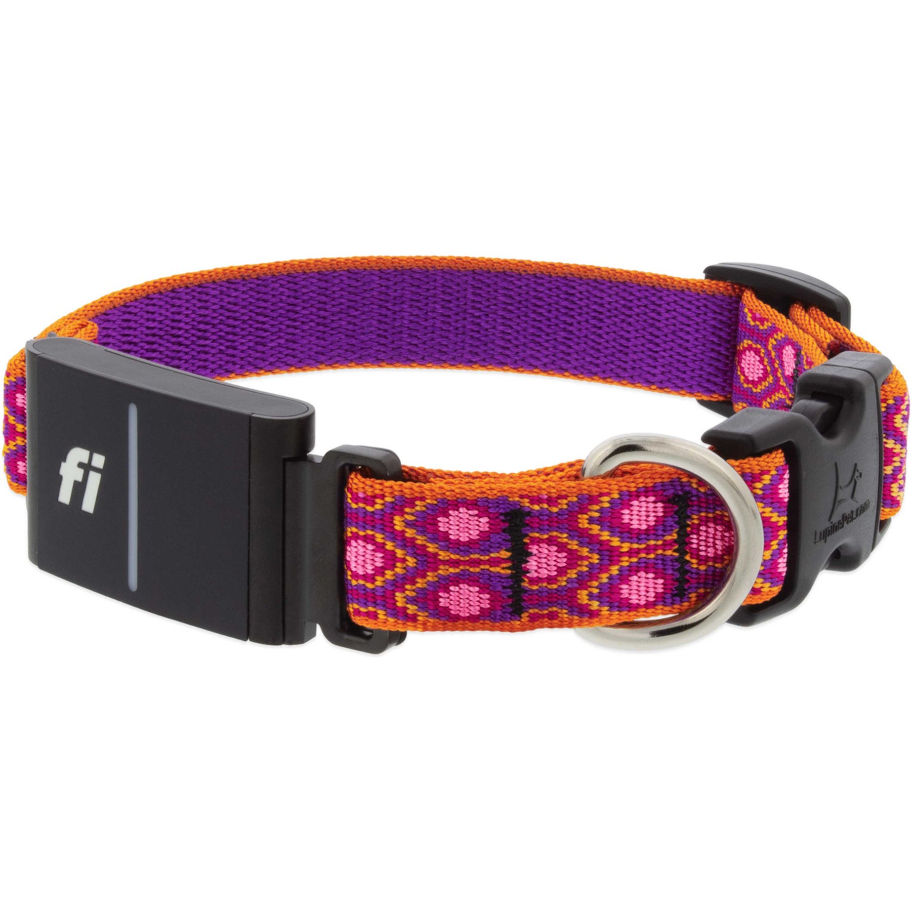 LupinePet Popular Picks Original Designs Fi-Compatible Alpen Glow GPS Dog Collar, X-Small: 11.5-13.5-in neck, 3/4-in wide
