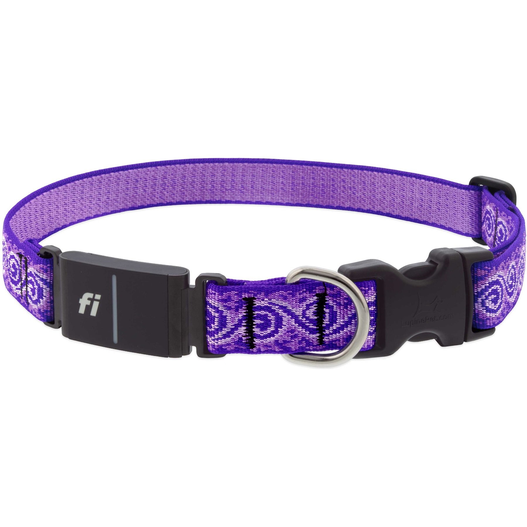 LupinePet Popular Picks Original Designs Fi-Compatible Jelly Roll GPS Dog Collar, Small: 13-16-in neck, 1-in wide