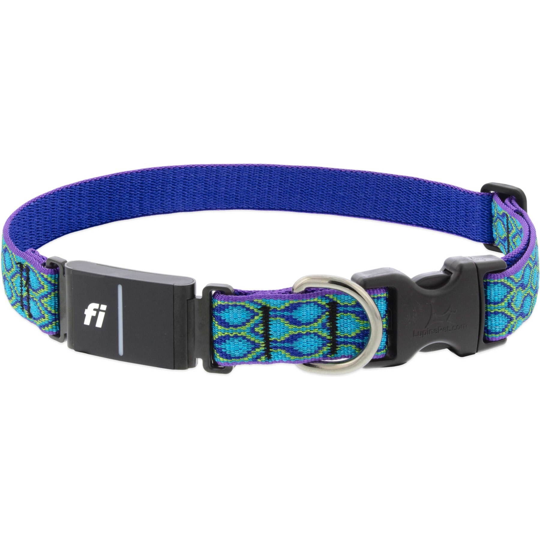 LupinePet Popular Picks Original Designs Fi-Compatible Rain Song GPS Dog Collar, X-Large: 25-32-in neck, 1-in wide
