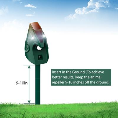 Show full view: LvLrister PIR Motion Detector Animal Repeller Devices with Solar Energy & 2 Working Modes Dog Bark Control, Green, Small, Medium & Large slide 8 of 10