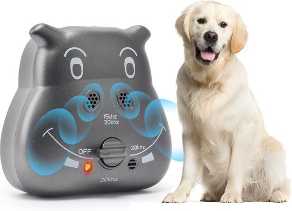 LvLrister Safe Ultrasonic with Adjustable Ultrasonic Level Dog Bark Control Training, Black