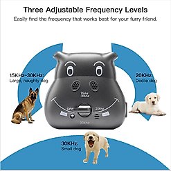 LvLrister Safe Ultrasonic with Adjustable Ultrasonic Level Dog Bark Control Training, Black, Small, Medium & Large slide 2 of 8