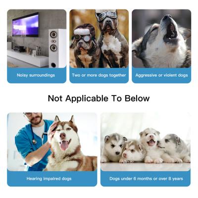 Show full view: LvLrister Safe Ultrasonic with Adjustable Ultrasonic Level Dog Bark Control Training, Black, Small, Medium & Large slide 6 of 9