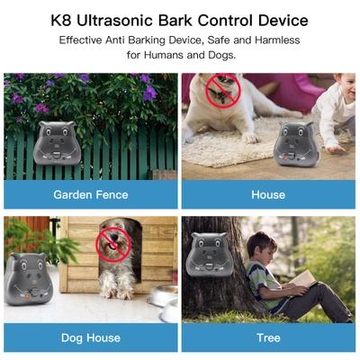 Show full view: LvLrister Safe Ultrasonic with Adjustable Ultrasonic Level Dog Bark Control Training, Black, Small, Medium & Large slide 7 of 9