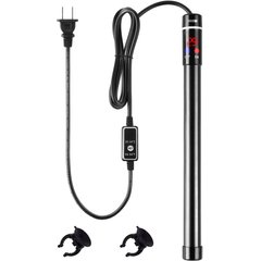 LvLrister Titanium Thermostat with Intelligent LED Display Submersible Aquarium Heater, 12.8-in, 300-watt