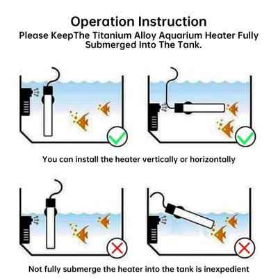 Show full view: LvLrister Titanium Thermostat with Intelligent LED Display Submersible Aquarium Heater, 12.8-in, 300-watt slide 5 of 10