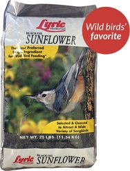 Lyric Black Oil Sunflower Wild Bird Food, 25-lb bag