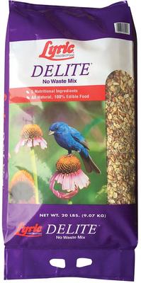 Show full view: Lyric Delite High Protein No Waste Mix, 20-lb bag + Fine Tunes No Waste Mix Wild Bird Food, 15-lb bag slide 2 of 9