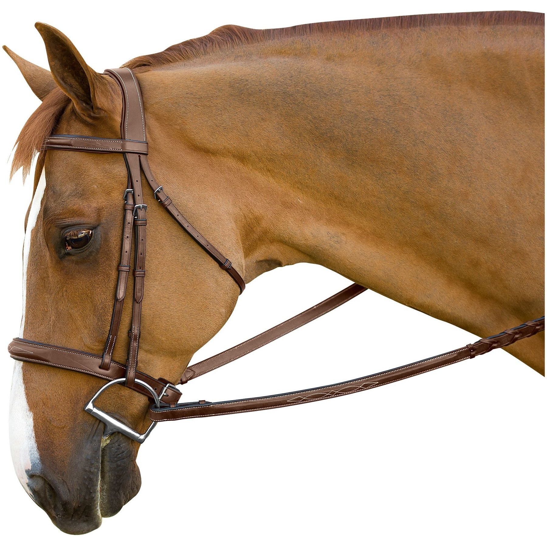 M. Toulouse Brunello Handy Hunter Bridle, Chocolate, X-Full